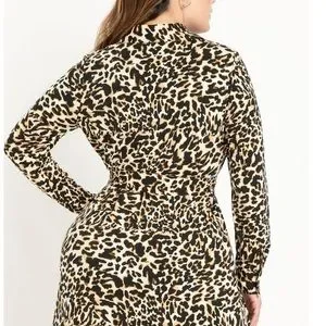 Eloquii Dresses Eloquii Elements Womens Plus Size Leopard